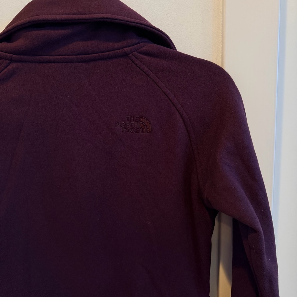 The North Face Avery Purple Plum Women's Full Zip Fleece Long Sleeve Jacket XS - Picture 7 of 10